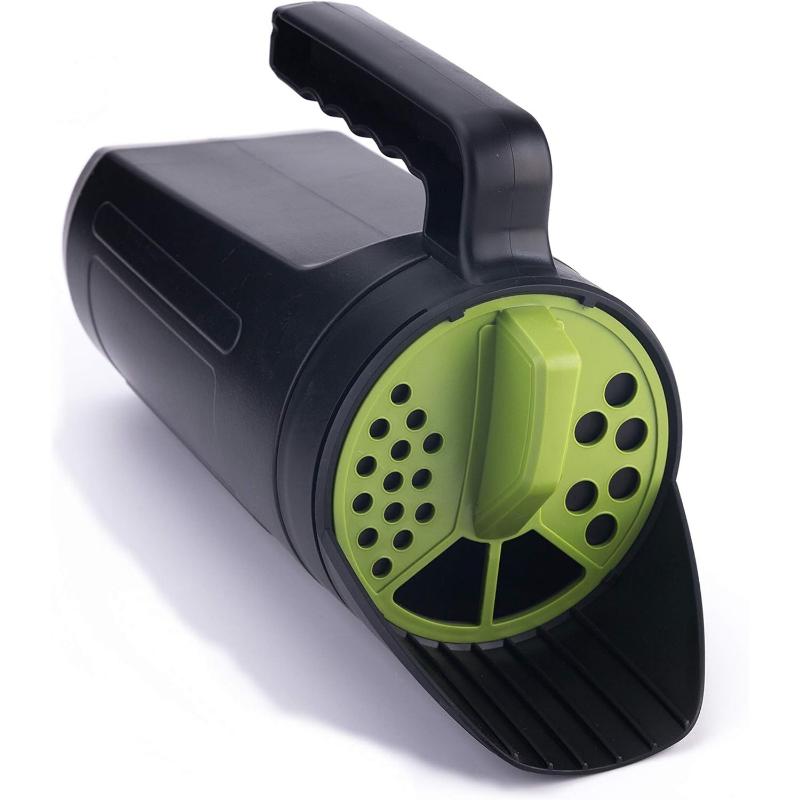 Horticultural Hand Spreader Shaker Lawn Seed Spreader for Grass Seed Fertilizer Snow Salt Ice and Snow Melt Adjustable Hole Size