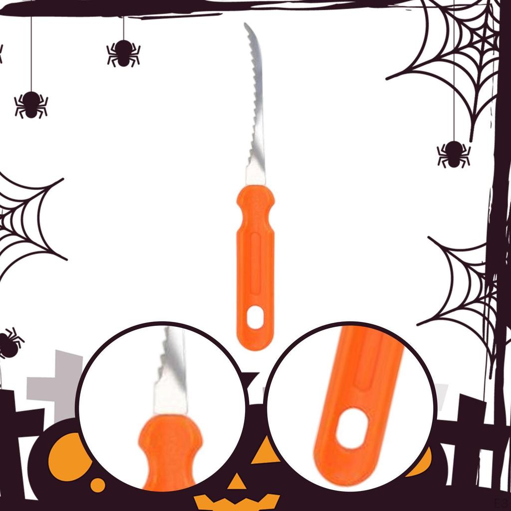 Halloween Pumpkin Carving Tool Ergonomic Handle Heavy Duty Convenient Sculpting Knife for Gift Art