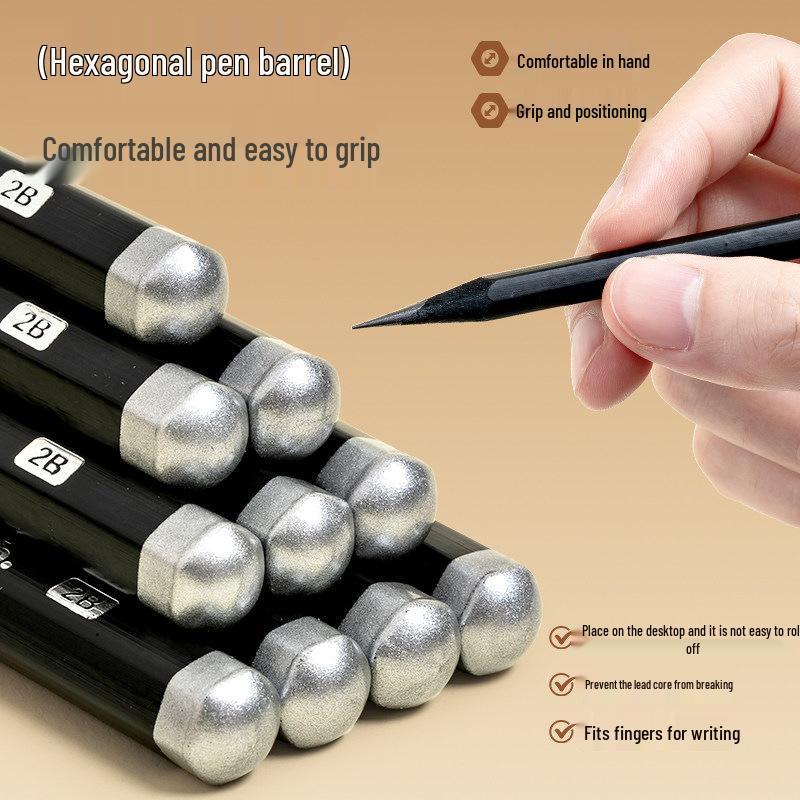Morning MG Black Wood Pencil with Thick Lead - Bulk Pack for Primary School and Kindergarten Students, First Grade HB.