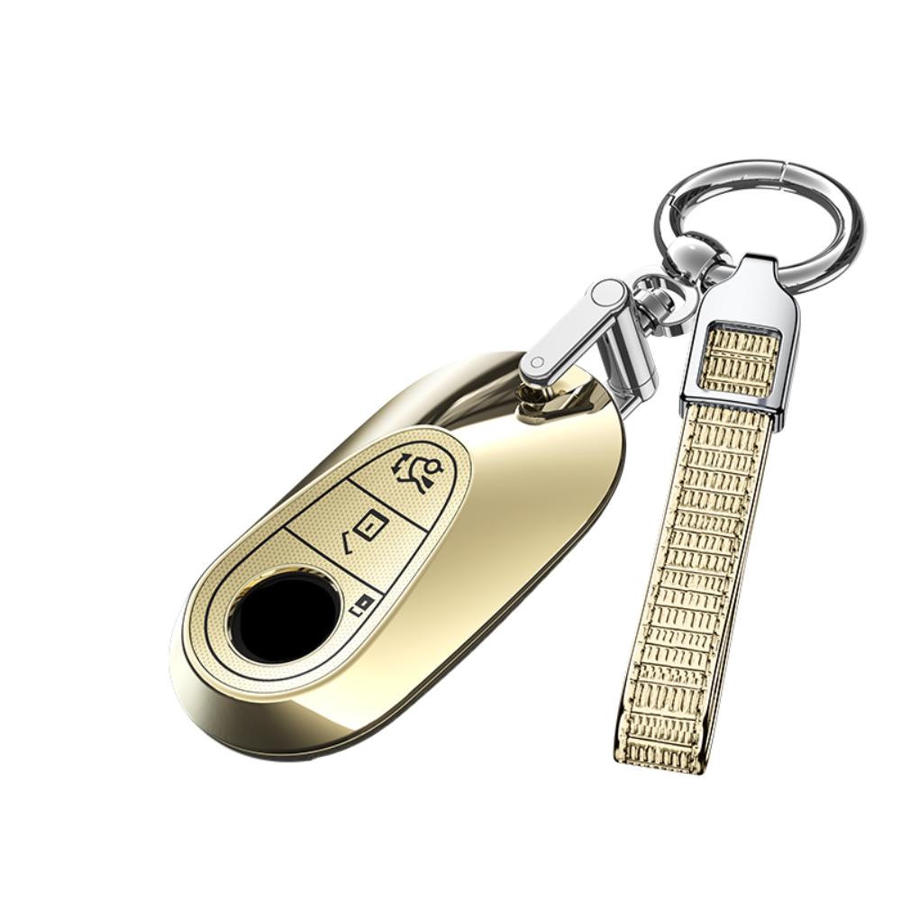 

PC Car Remote Key Case Cover Fob For Mercedes Benz C E Class W223 W206 C260 C300 S450 S500 S400 Protector Keychain Accessories
