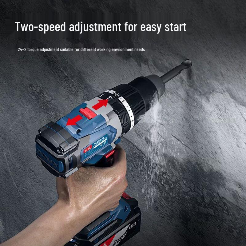 Dongcheng 20V Cordless Brushless Impact Drill/Driver CN plug (adapter included)