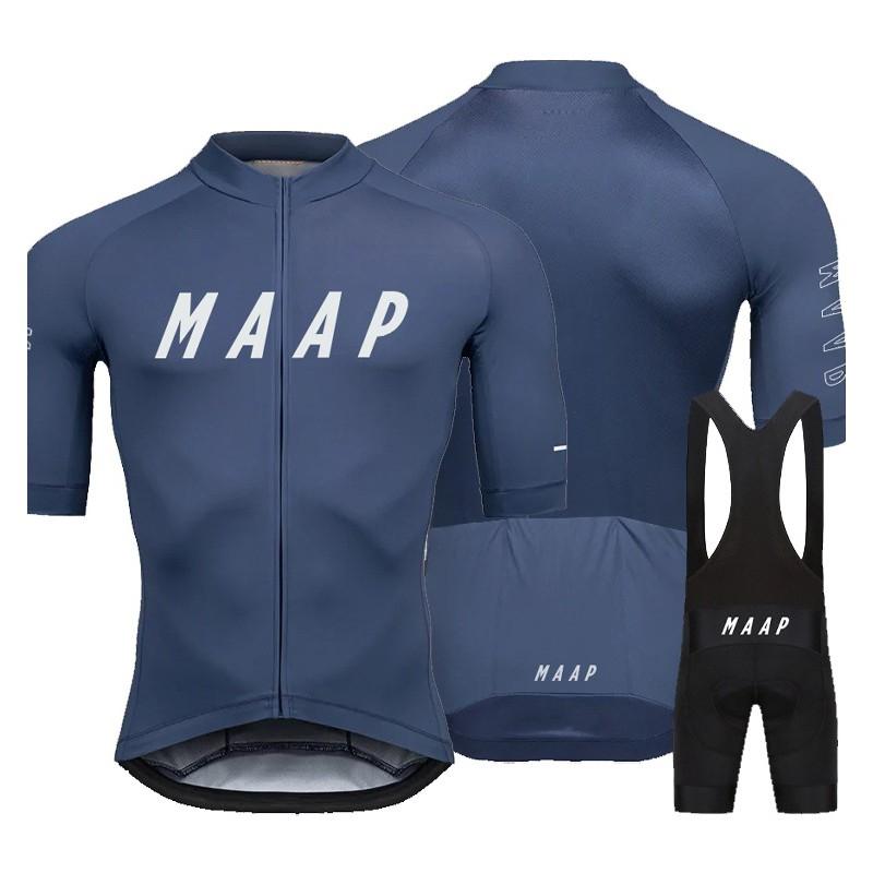 Mens Cycling Jersey Set Short Sleeve Breathable Moisture Wicking Bike Apparel Sportswear