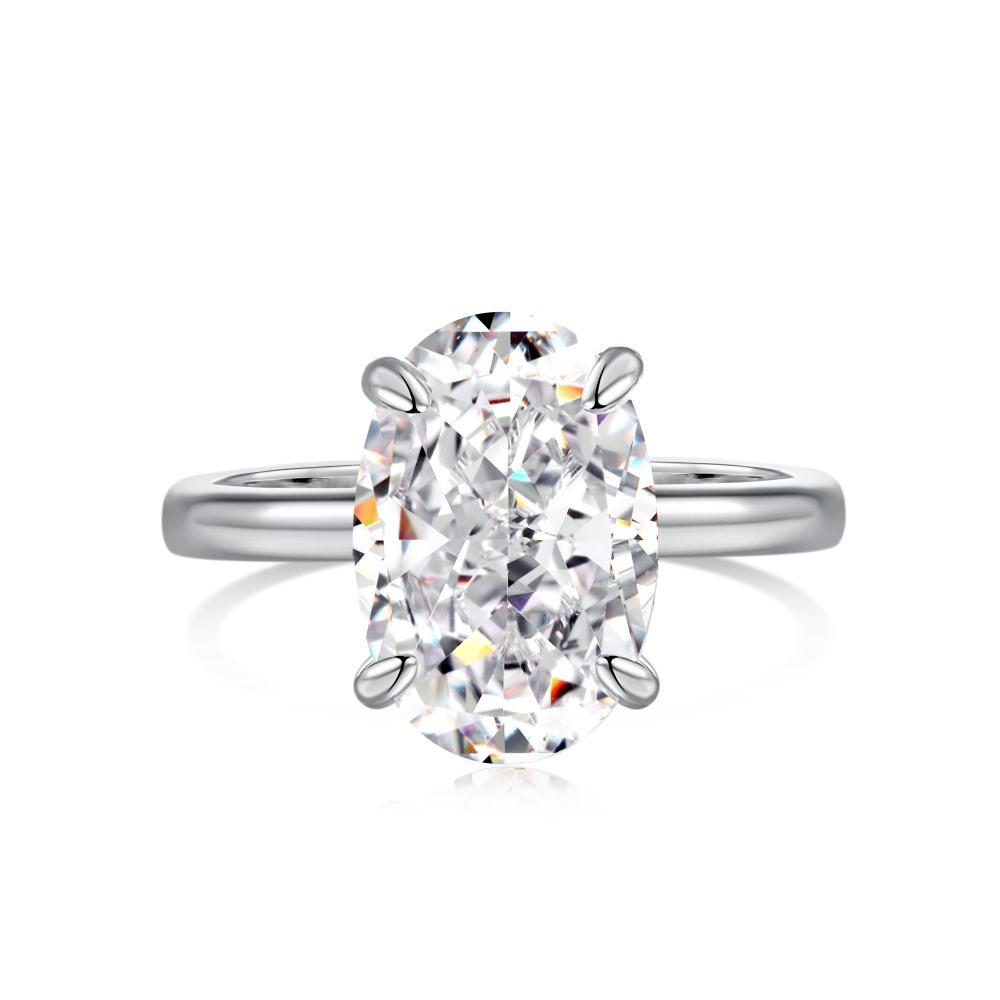 

Women s Sterling Silver Ice Flower Cut Zirconia Birthstone Ring Size 8