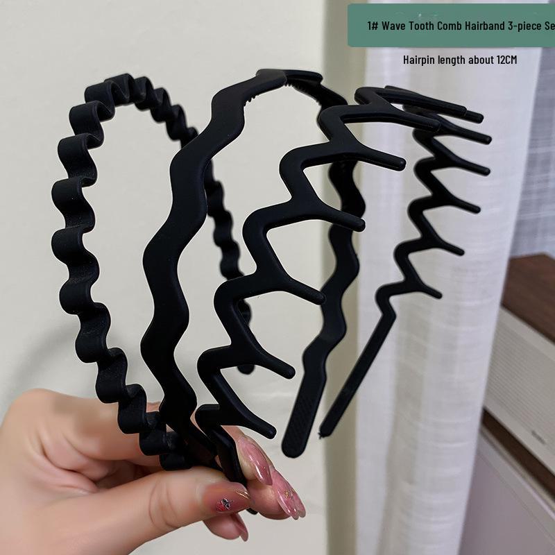 Women's Non-Slip Milk Coffee Hair Hoop: Versatile Headband & Tidying Clip for Travel