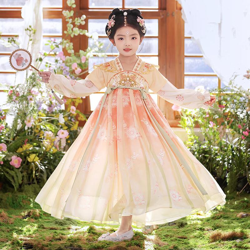 Anneyol Girls  Hanfu Summer Princess Dress 150