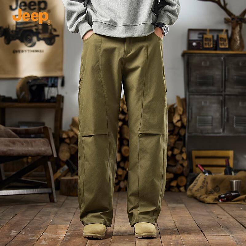 JEEP Men's American Style Straight Fit Cargo Pants