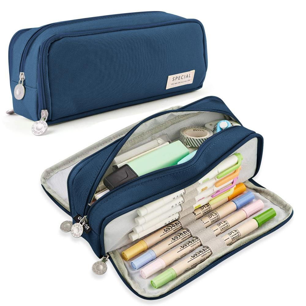 Federmäppchen mit großer Kapazität, 3 Fächer, multifunktionale Stifttasche für Mädchen und Jungen, Schule, Studenten, Büro, Schreibwaren-Organizer