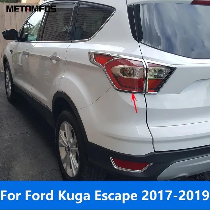 

Для Ford Kuga Escape 2017 2018 Хромированная накладка на задний фонарь Рамка заднего фонаря Защита заднего фонаря Аксессуары Стайлинг автомобиля