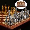 30cm Medieval Chess Set Chessboard 32 Pieces Board Game Figure Sets Szachy Checker