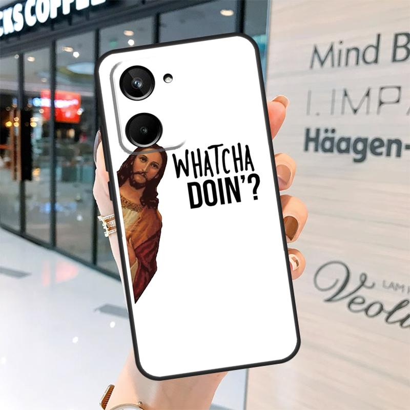 

God Jesus Case For Realme GT7 Pro GT6 11 12 13 14 15 Pro Plus C55 C53 C35 C33 C61 C65 C67 C53 C71 C75 Realme 10 4G