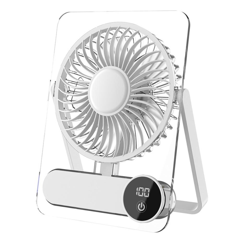 Foldable Desk Fan Wall Hanging&Handheld Small Air Circulating Fan Gifts Mini Electric Fan Summer белый