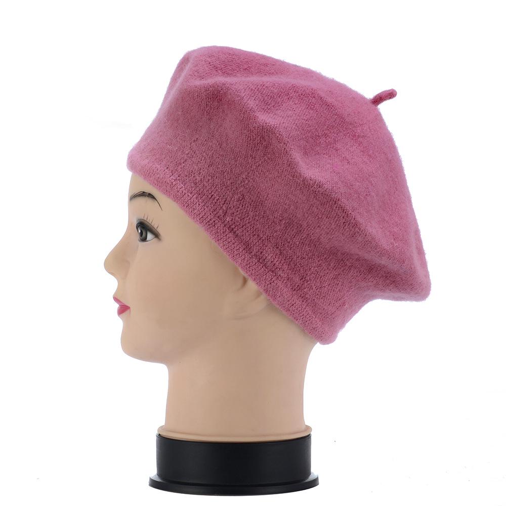 Korean Style Autumn & Winter Imitation Wool Beret Hat for Women