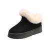 Snow boots women's thick-soled outer wear winter new fur integrated short boots thickened one-pedal cotton shoes non-slip