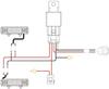 Largoods Motorcycle/Car Relay Harness Equipped with Harness Fuse LED for