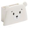 Adorable Plastic Bear Design Pencil Cup With Spacious Interior For Office School Use
