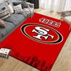 49ers Flanell Bedruckter Teppich, Heim-Sofa-Dekoration für Wohnzimmer & Schlafzimmer, Rutschfeste Spiel-Flanell-Bodenmatte für Spielzimmer