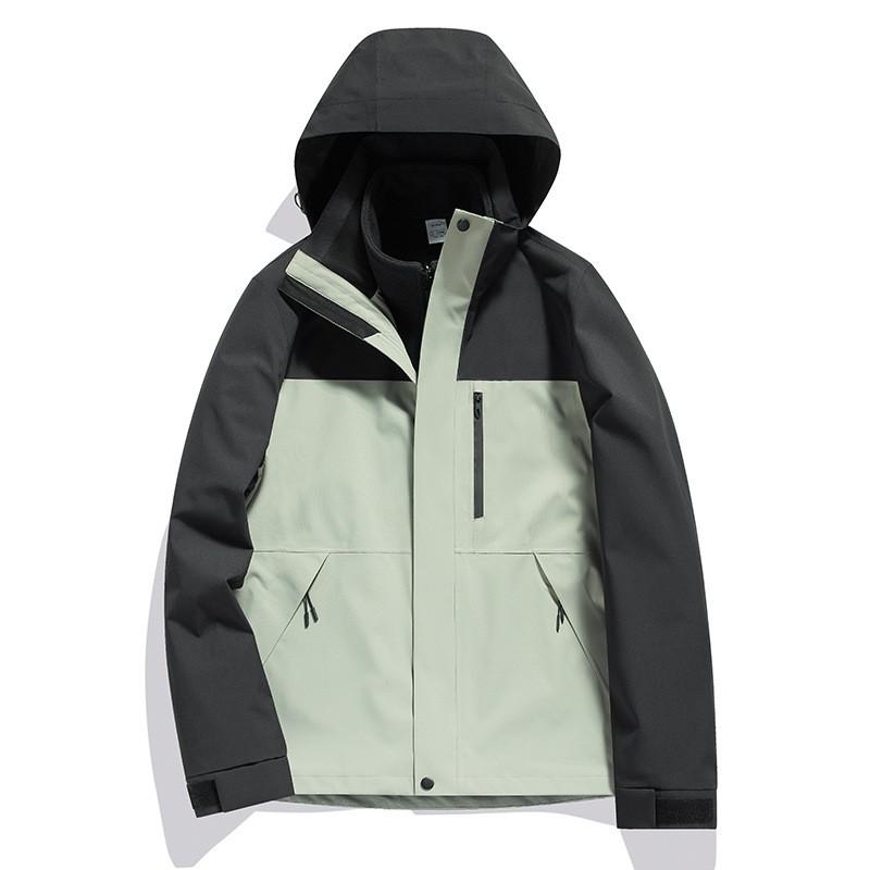 Men Women 3-in-1 Waterproof Windproof Winter Jacket With Removable Fleece Liner Skiing Hiking Camping Outdoor Activities