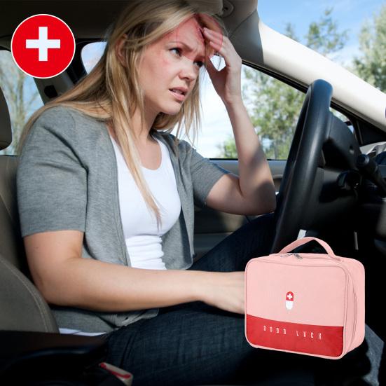 2Pcs Emergency Bags Portable Large Capacity Waterproof First Aid Kit Storage Bag for Home Car Office Camping