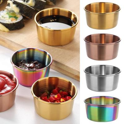 Mustard/Salad/Tomato Sauce Seasoning Dishes Stainless Steel Sauce Dish Creative Dip Tray