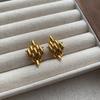 Unique retro stud earrings French exquisite earrings high-end atmosphere noble earrings
