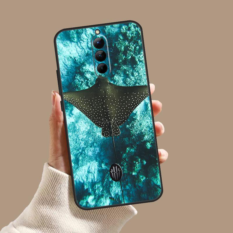 Animal Manta Ray Case For ZTE Nubia Red Magic 11 10S 9S 8S 8 9 10 Pro Plus 6 7 6S 7S Pro 5G 6R 10 Air Cover
