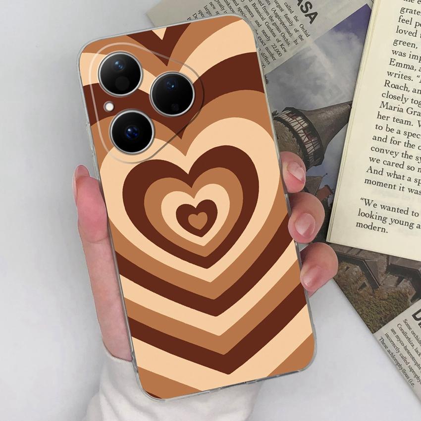 

Для Huawei Pura 80 Pro Ultra Honor 400 Smart Magic5 Чехол для телефона Красивые радужные узоры Прозрачный силиконовый Нескользящий чехол Для корпуса Huawei Capa Honor V40 Lite