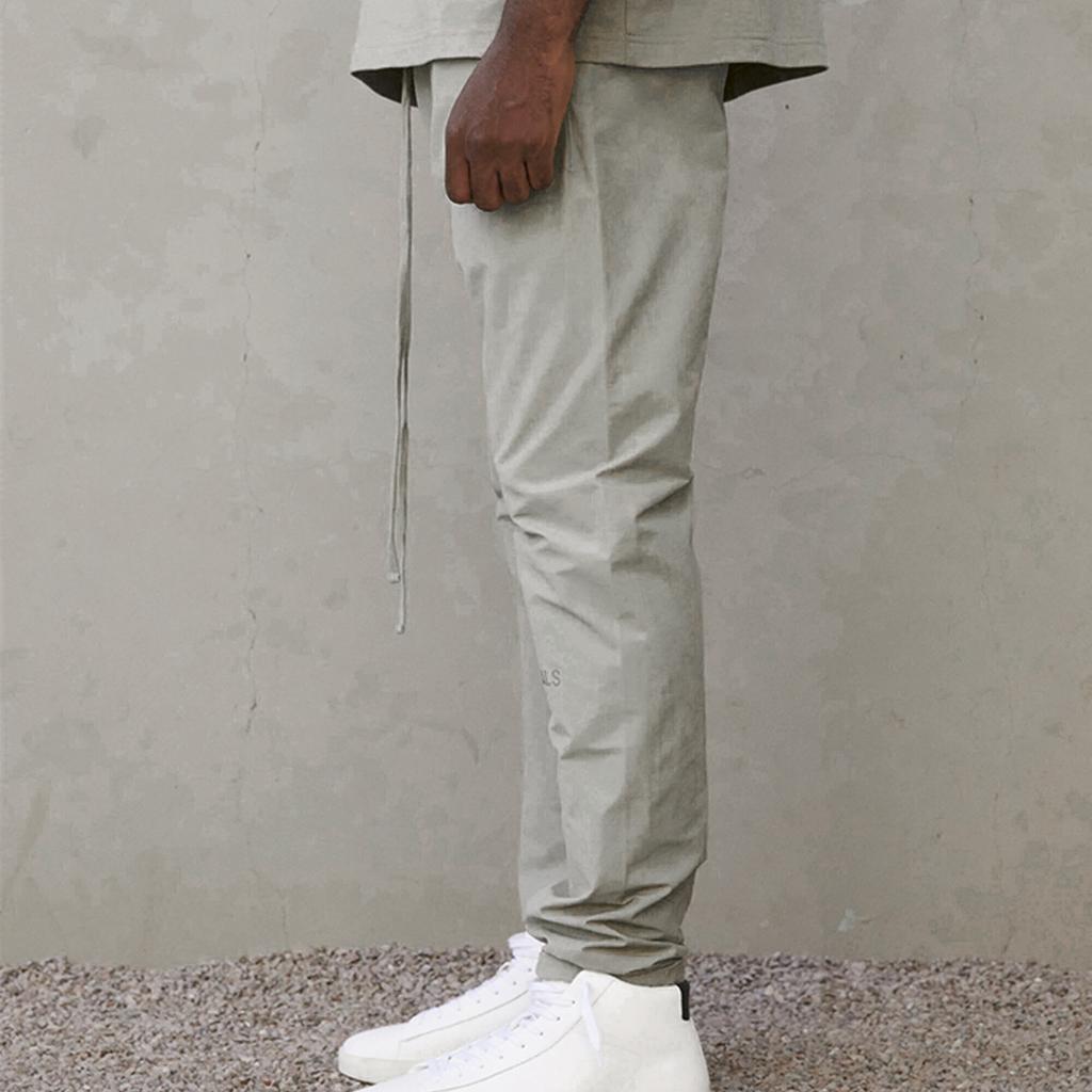 Fear of God Essentials FW21 Track Pants With Logo Drawstring Men Bottoms Pistachio-Green FOG-FW21-028