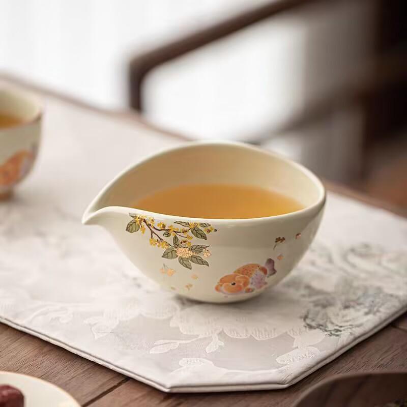 Osmanthus Goldfish Fair Cup 2025 Creative Ceramic Male Cup Uniform Cup Tea Sea Tea Set Tea Ceremony Accessories