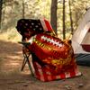 1PC Custom Name American Football Firework outdooor Flannel blankets Patterns Throw Blanket All-Season Soft Gift for Couch, Bed, Camping gifts