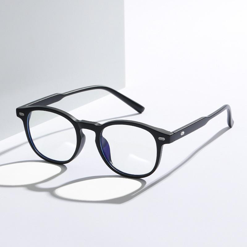 New simple and versatile retro flat glasses plain mirror female whitening artifact male tr ultra-light glasses