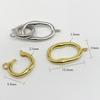Yansheng S925 Sterling Silver Universal Clasp DIY Pearl Chain Necklace/Bracelet Connector Oval Buckle Accessory