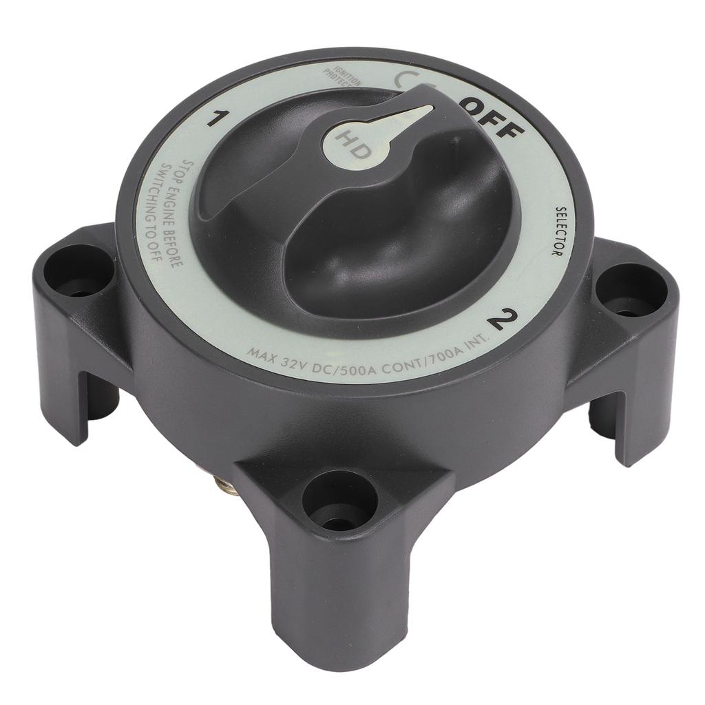 500A 3 Position Battery Disconnect Switch Power Cut Master Switch IP66 Waterproof Ignition Protectio