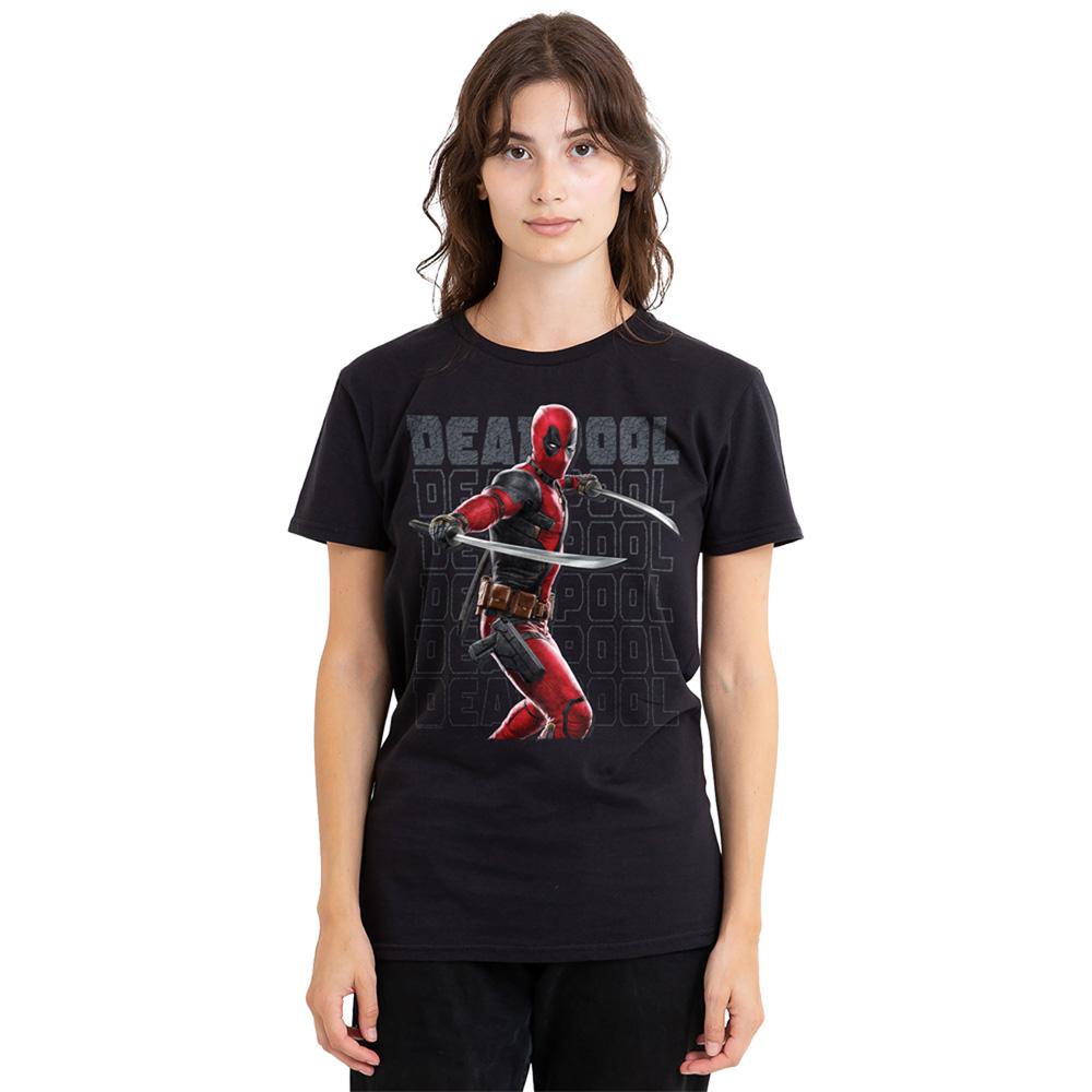 Deadpool & Wolverine Womens/Ladies Wade Katanas T-Shirt