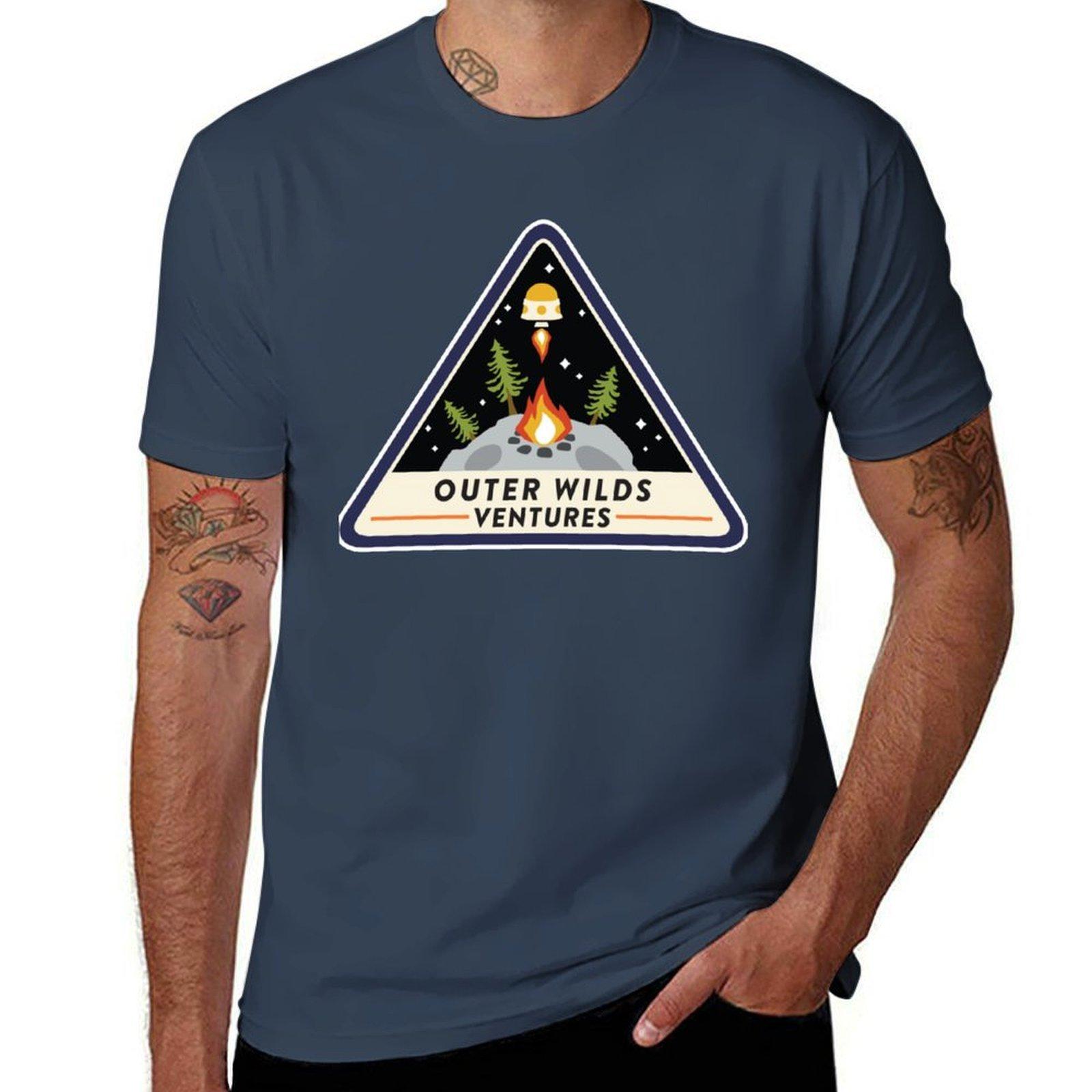 Outer Wilds Ventures Premium Scoop TShirt Daily Work Short Sleeve Top S