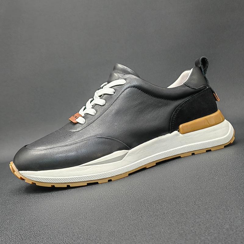 Forrest Gump shoes men's spring men's shoes fashion new leather retro breathable versatile trendy shoes casual sports white shoes