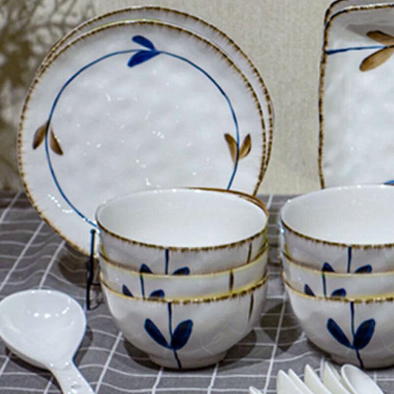 Aige Laiya Ancient Charm 32-Piece Ceramic Dinnerware Set