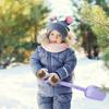Tidyworm Baby Cute Bear Fingerless Cold Boys and Gloves with Neck Cold Snow Outdoor Ages Mittens, Winter, Design, Gloves, Protection, Girls, Kids'