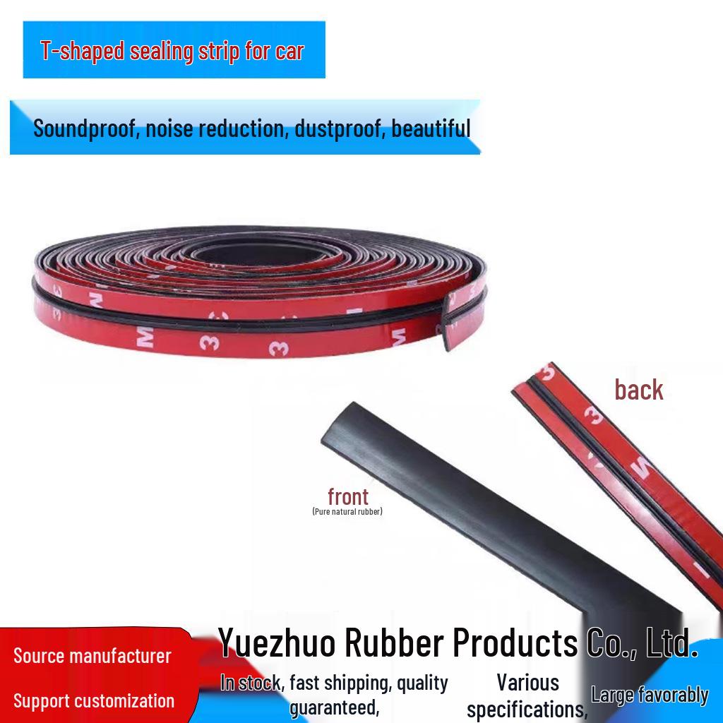 

T-Shaped Car Window Sealing Strip for Windshield & Sunroof - Waterproof & Soundproof. 14mm [1 meter] single meter price