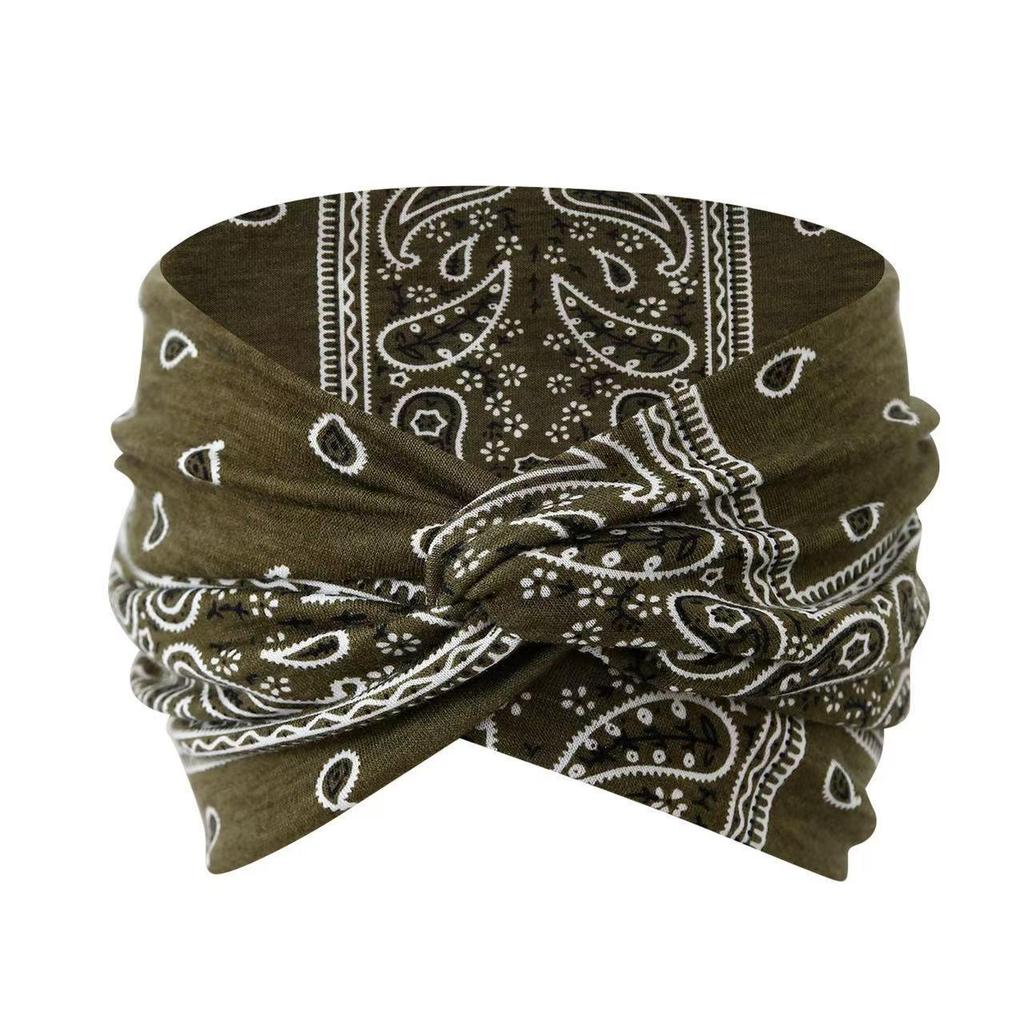 European & American Bohemian Print Sports Headband Hair Accessory