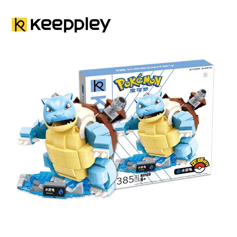 

Keeppley Pokemon Building Blocks Model Mewtwo Charizard Blastoise Greninja Assembled Gyarados Mini Brick Figure Toys for Kids With box