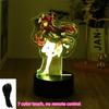 Genshin Impact LED Night Light Zhongli HuTao Xiao Shenhe Anime 3D Lamp for Bedroom Decor Moon Lamp Birthday Best Gifts Luces