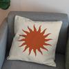 Retro Modernes Sonnen-Kissenbezug Für Auto Sofa Dekoratives Zuhause Zweiseitiger Druck Plüsch Quadratisch Wurf-Kissen Kissenbezug