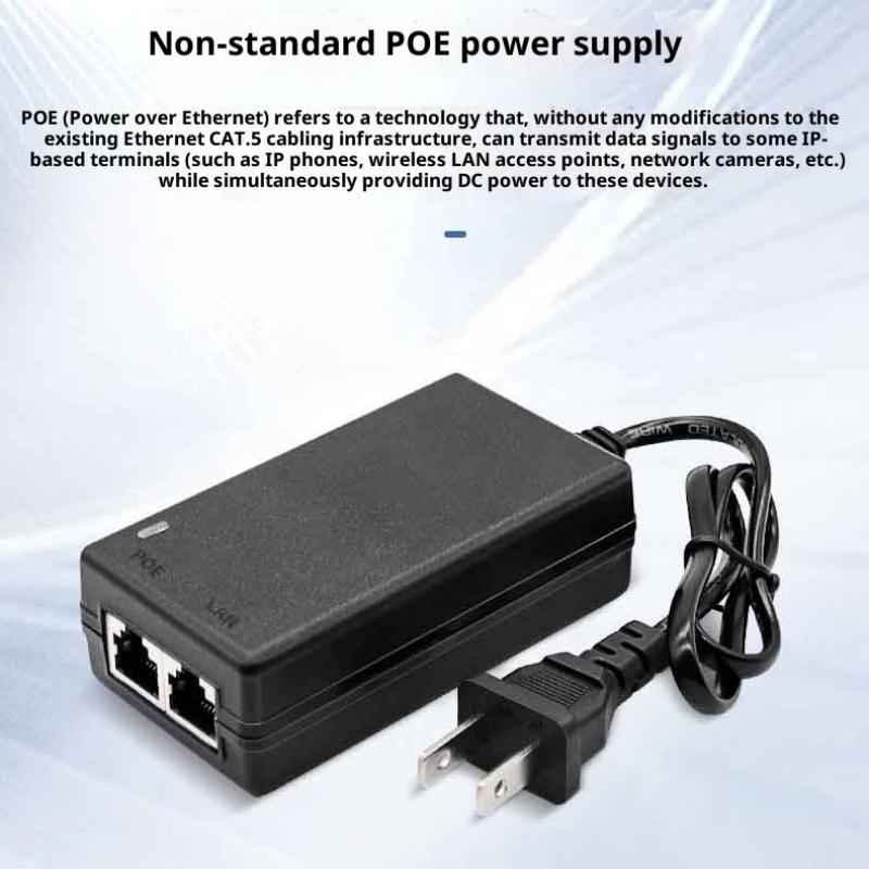 Poe Adapter For Router Repeater 24V 1A | 48V 0.5A For Poe Splitter Power Injector Ethernet Adapter Power Supply Charger Us Plug