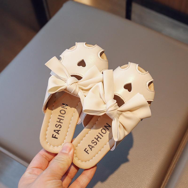 

Новые детские тапочки Модные Универсальные Летние Туфли для девочек Мягкая подошва Нескользящие Повседневные Детские туфли Плоские Удобные Ретро Простые Сандалии 23insole14.5cm бежевый