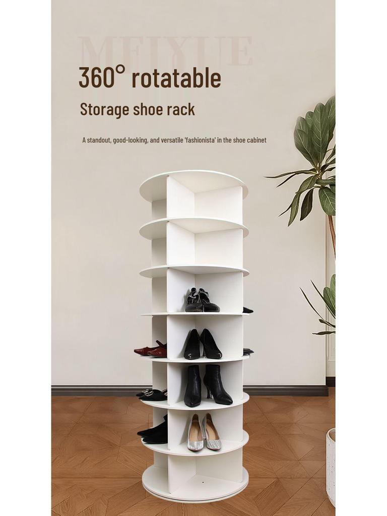 Rotating Multi-Layer Shoe & Bag Rack with 360-Degree Storage