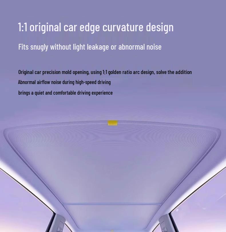 Xiaomi YU7/SU7 Panoramic Sunroof Sunshade: Ice Crystal Car Roof Sun Protection and Insulation
