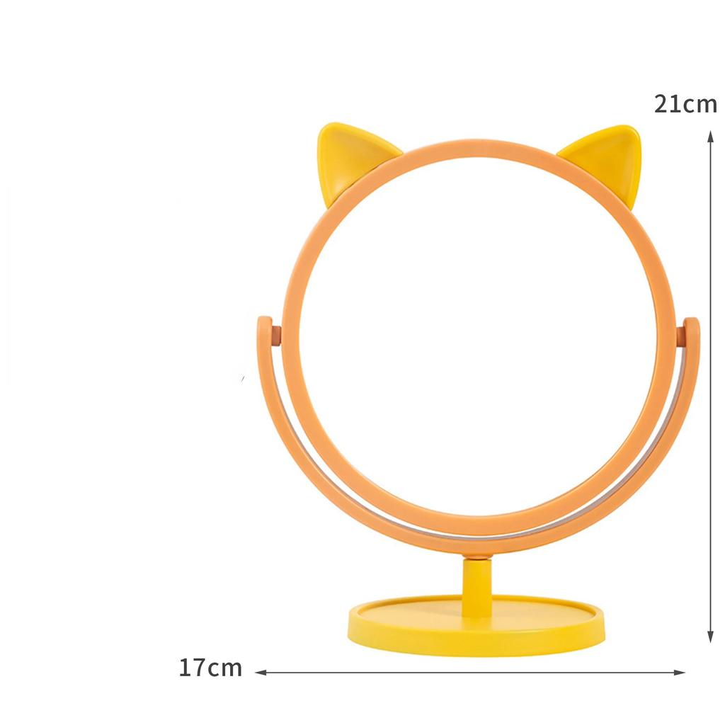 Makeup Mirror Decorative Cosmetic Mirrors Cartoon Lovely Vanity Mirror Girl Student Dormitory Mirrors Portable Home Small Mirror