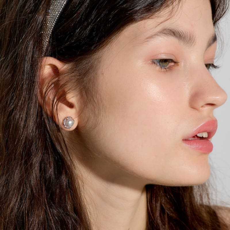 Les Bijoux Philosophy LB_Creolen mit Perlen_SILBER