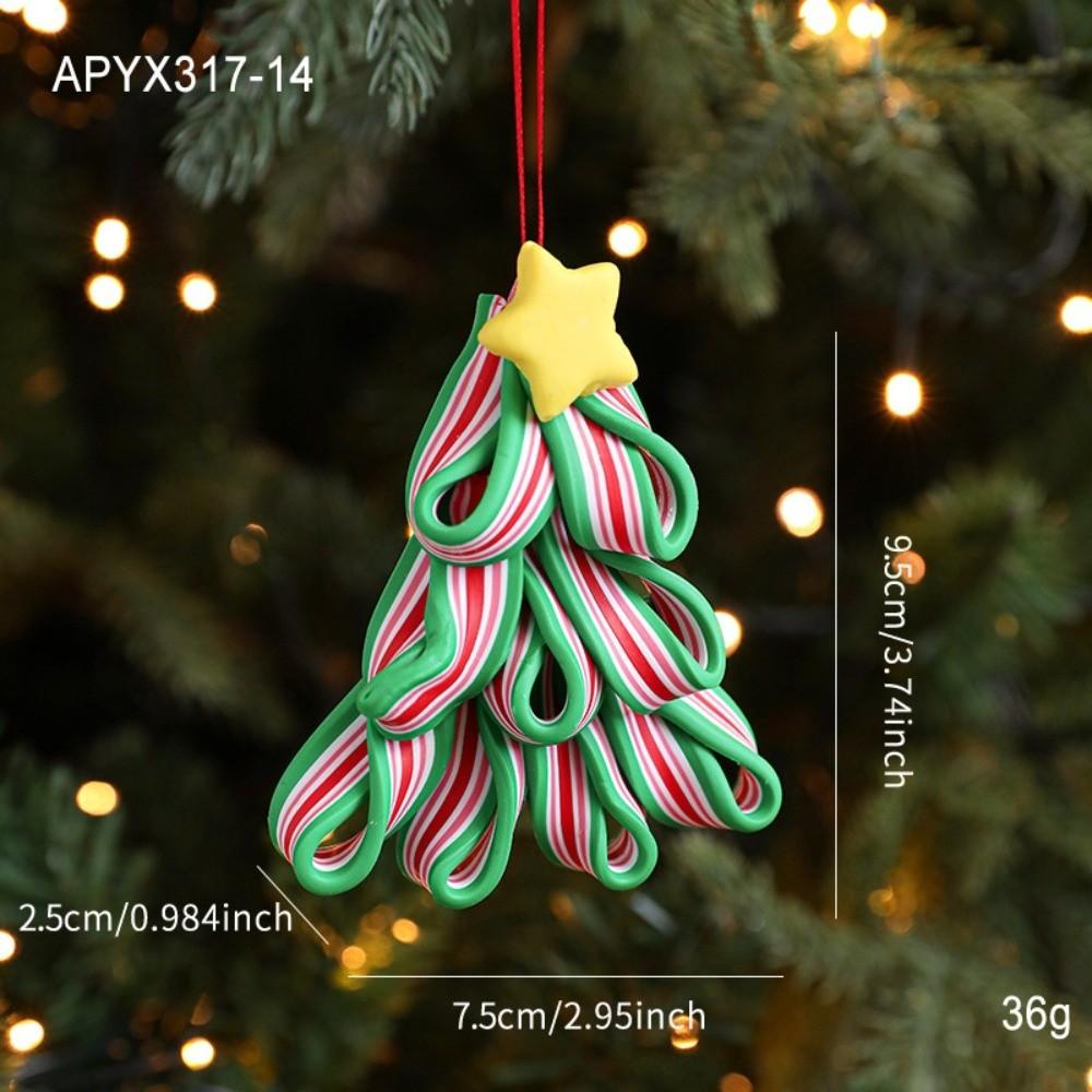 Hanging Fake Candy Pendant Rainbow Design Xmas Tree Hanging Decor Christmas Party Decor