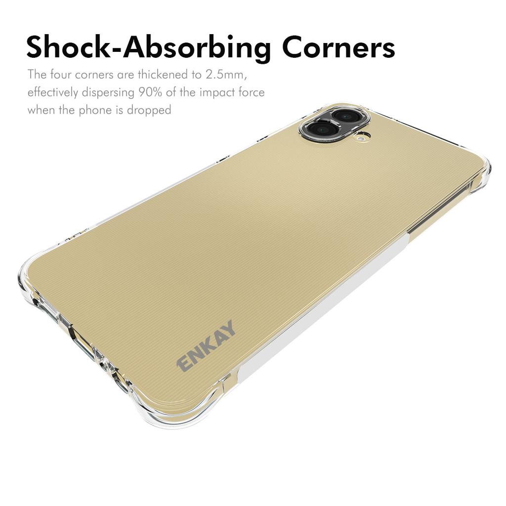 For Samsung Galaxy A07 4G Clear Phone Case ENKAY HAT PRINCE Shockproof Anti-slip TPU Cover